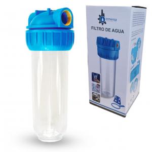 FILTRO CONTENEDOR AGUA TRANSPARENTE 1/2