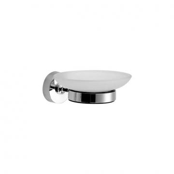 JABONERA VIDRIO Y METAL CROMADA RIMONTTI - 50417