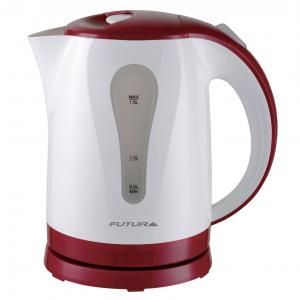 JARRA ELECTRICA FUTURA PLASTICA BCO. Y ROJO 2200 W - 1.8 LT.