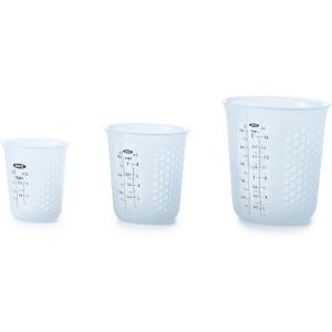 JARRA GRADUADA OXO SILICONA SET 3 UNIDADES APTA MICROONDAS