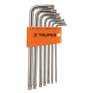 JUEGO LLAVE TORX TRUPER LARGAS - 7 PZ. TORX-7L