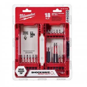 JUEGO PUNTAS IMPACTO MILWAUKEE X 18 PZ.