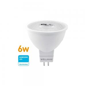 LAMPARA LED WELLMAX DICROICA 6 WATT 220 VOLT - CALIDA BI-PIN