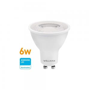 LAMPARA LED WELLMAX DICROICA 6 WATT 220 VOLT - CALIDA GU-10