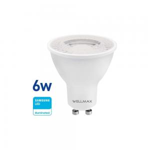 LAMPARA LED WELLMAX DICROICA 6 WATT 220 VOLT - FRIA GU-10