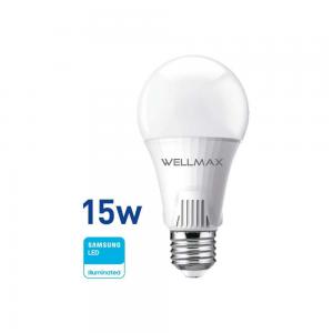 LAMPARA LED WELLMAX TRADICIONAL 15 WATT 220 VOLT FRIA