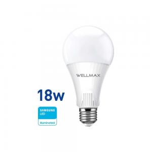 LAMPARA LED WELLMAX TRADICIONAL 18 WATT 220 VOLT FRIA