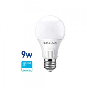 LAMPARA LED WELLMAX TRADICIONAL 9 WATT 220 VOLT FRIA