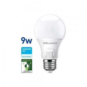 LAMPARA LED WELLMAX TRADICIONAL 9 WATT - FOTOCELULA