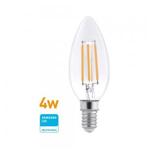 LAMPARA LED WELLMAX VINTAGE VELA 4 WATT 220 VOLT - E14