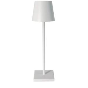 LAMPARA MESA DIMERISABLE RECARGABLE 38 CM. ALTO BLANCA