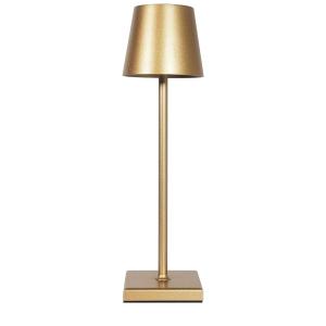 LAMPARA MESA DIMERISABLE RECARGABLE 38 CM. ALTO DORADA