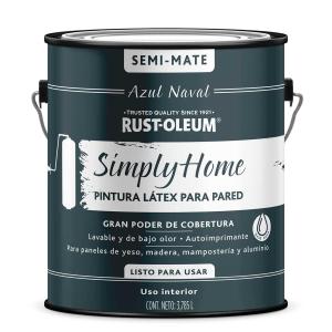 LATEX INTERIOR SIMPLY HOME 3.785 LT. AZUL NAVAL - SEMI MATE