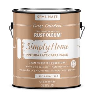 LATEX INTERIOR SIMPLY HOME 3.785 LT. BEIGE CATEDRAL - SEMI M
