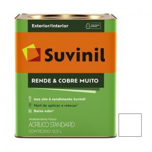 LATEX SUVINIL RINDE Y CUBRE MUCHO INT. EXT. 12.5 LT. BLANCO