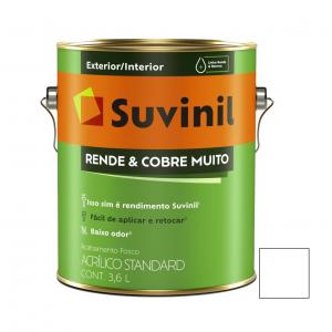 LATEX SUVINIL RINDE Y CUBRE MUCHO INT. EXT. 3.6 LT. BLANCO