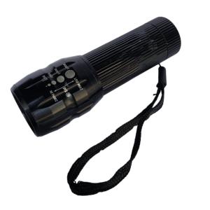 LINTERNA 1 LED ALUMINIO 1 WATT 3 PILAS AAA - CON ZOOM