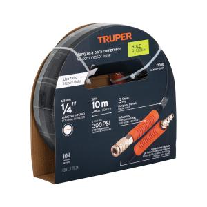 MANGUERA AIRE TRUPER GOMA 300 PSI 1/4