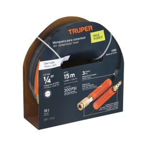 MANGUERA AIRE TRUPER GOMA 300 PSI 1/4