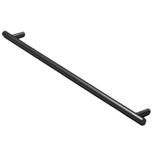 MANIJON STOP NEGRO MATE SIMPLE 32 X 600 MM.