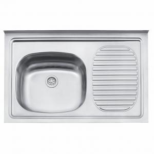MESADA ACERO INOXIDABLE 0.80 X 0.52 MT. IZQUIERDA TRAMONTINA