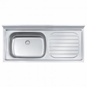 MESADA ACERO INOXIDABLE 1.20 X 0.52 MT. IZQUIERDA TRAMONTINA