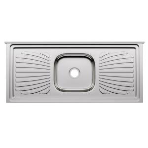 MESADA ACERO INOXIDABLE Y CONCRETO 1.20 X 0.52 MT. CENTRO