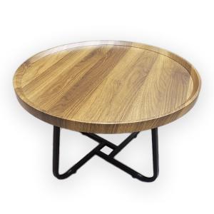 MESA RATONA BASE METAL TAPA MDF 39 CM. ALTO - 60 CM. Ø