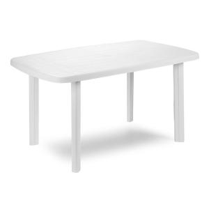 MESA PLASTICA RECTANGULAR 1.37 X 0.85 MT. BLANCA