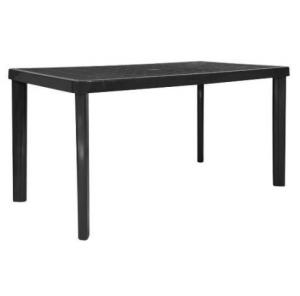 MESA RECTANGULAR PVC 1.40 X 0.75 MT. NEGRA