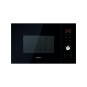 MICROONDAS EDESA ENCASTRE CON GRILL 20 LT. CRISTAL NEGRO