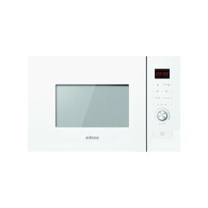 MICROONDAS EDESA ENCASTRE CON GRILL 25 LT. CRISTAL BLANCO