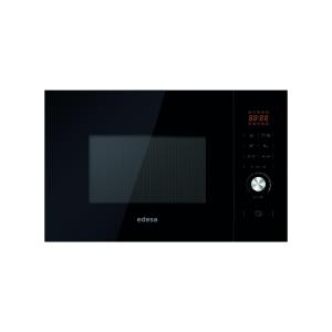 MICROONDAS EDESA ENCASTRE CON GRILL 25 LT. CRISTAL NEGRO