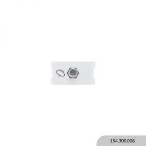 MODULO MOLVENO ATENEA BLANCO TOMA COAXIL 75 OHMS