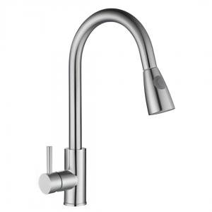 MONOCOMANDO COCINA MESA INOXIDABLE SATIN 35 MM. FLEXIBLE