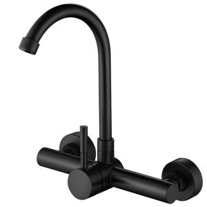 MONOCOMANDO COCINA PARED INOXIDABLE NEGRO 35 MM. - 51896