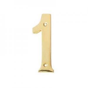 NUMERO PUERTA DORADO 100 MM. - Nº 1