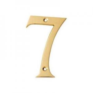 NUMERO PUERTA DORADO 100 MM. - Nº 7