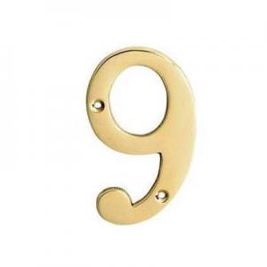 NUMERO PUERTA DORADO 100 MM. - Nº 9