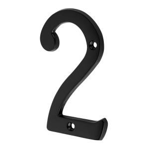 NUMERO PUERTA HERMEX BRONCE NEGRO 100 MM. - Nº 2