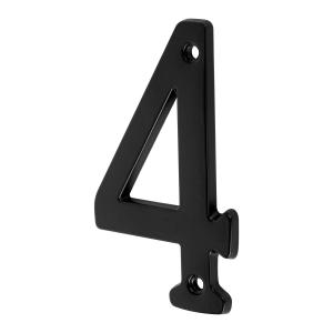 NUMERO PUERTA HERMEX BRONCE NEGRO 100 MM. - Nº 4