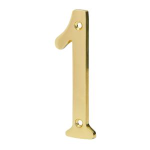 NUMERO PUERTA HERMEX BRONCE PULIDO 100 MM. - Nº 1
