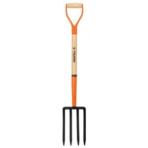 PALA TRUPER 4 DIENTES CABO MADERA 30 CM. ANILLA METAL