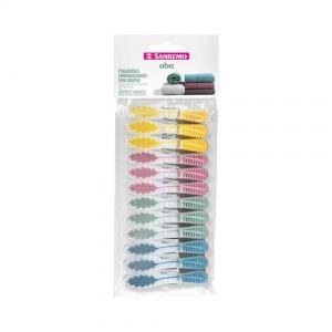 PALILLO PLASTICO SAN REMO X 12 UNIDADES - CON GOMA