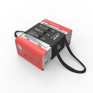 PARRILLERO PORTATIL STANG A CARBON ROJA/INOXIDABLE