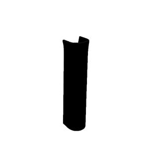 PEDESTAL NEGRO ASPEN PARA PILETA DE LAVATORIO