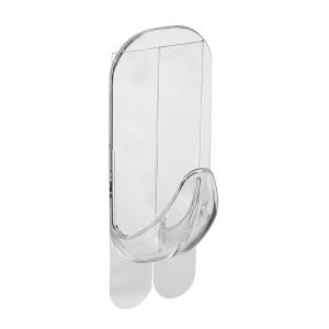 PERCHA ADHESIVA PVC CRISTAL RECTANGULAR GRANDE