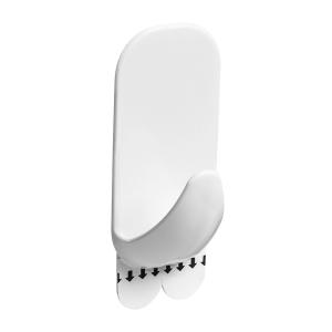 PERCHA ADHESIVA REMOVIBLE PVC RECTANGULAR GRANDE