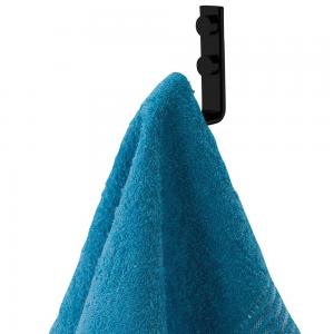 PERCHA FUTURE ACERO NEGRO MATE SIMPLE PREMIUM TORNILLO