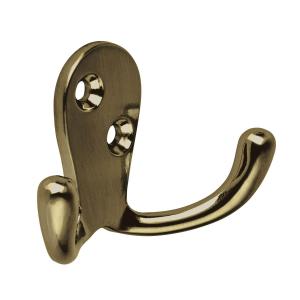 PERCHA HERMEX DOBLE HORIZONTAL ZAMAC BRONCE ANTIG. PEPU-22